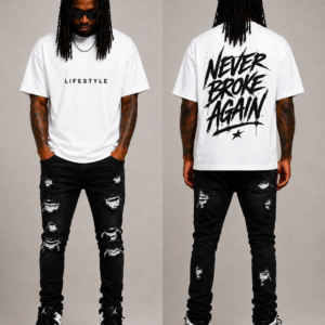 TEE SHIRT NEVER BROKE AGAIN #1